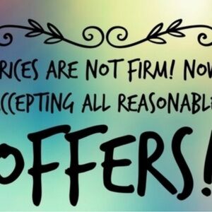 Accepting all reasonable offers!!